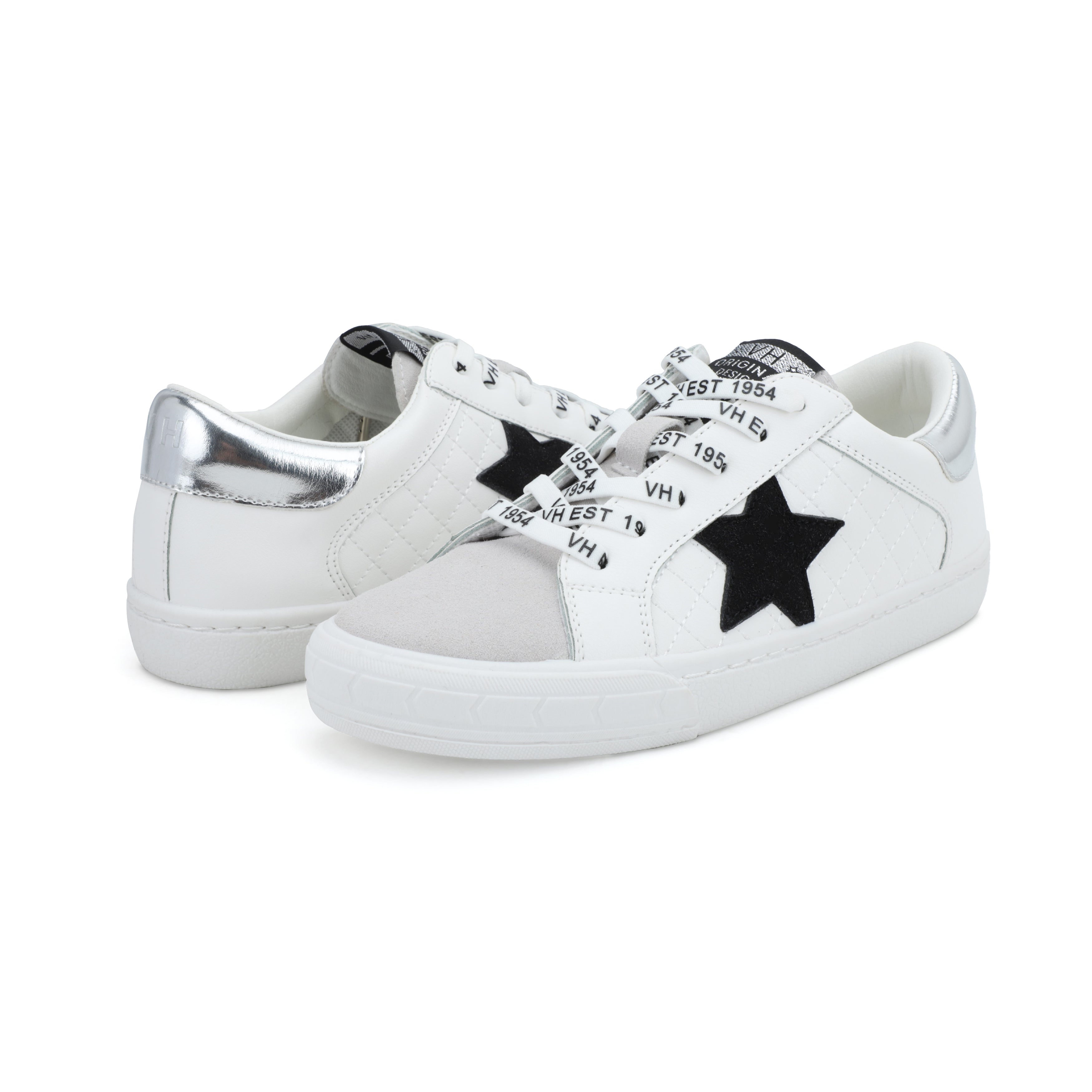 RUSH - WHITE QUILTED/GREY MULTI