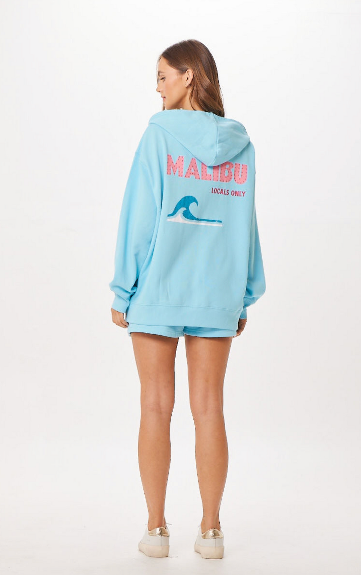 Tropical Blue Malibu Jet Setter Surf Wash Zip Up