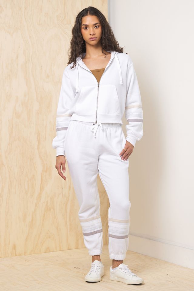 Striped Burnout Fleece 2-Piece Set