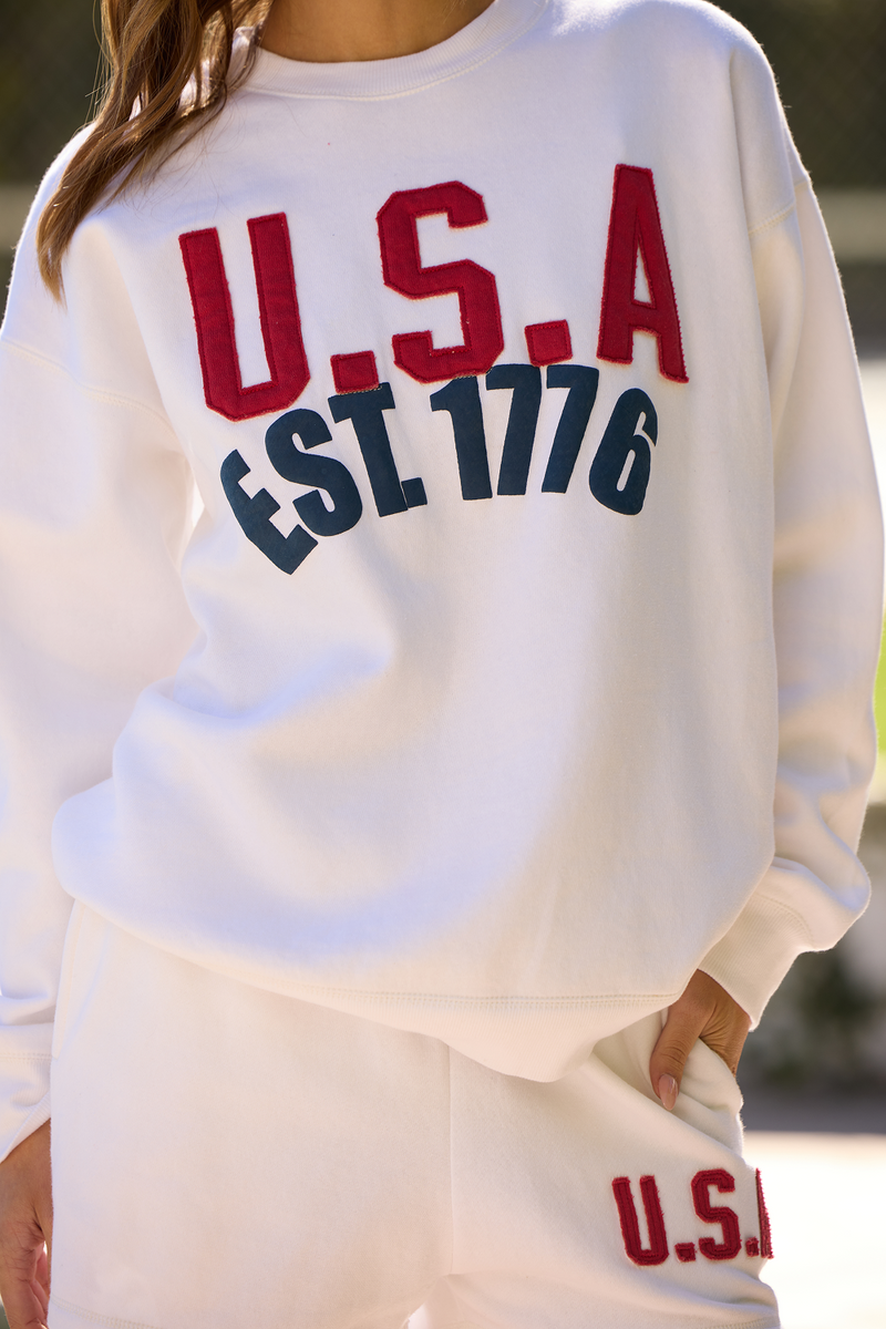 AMERICANA LOGO スウェット Surf Wash Fleece Crew