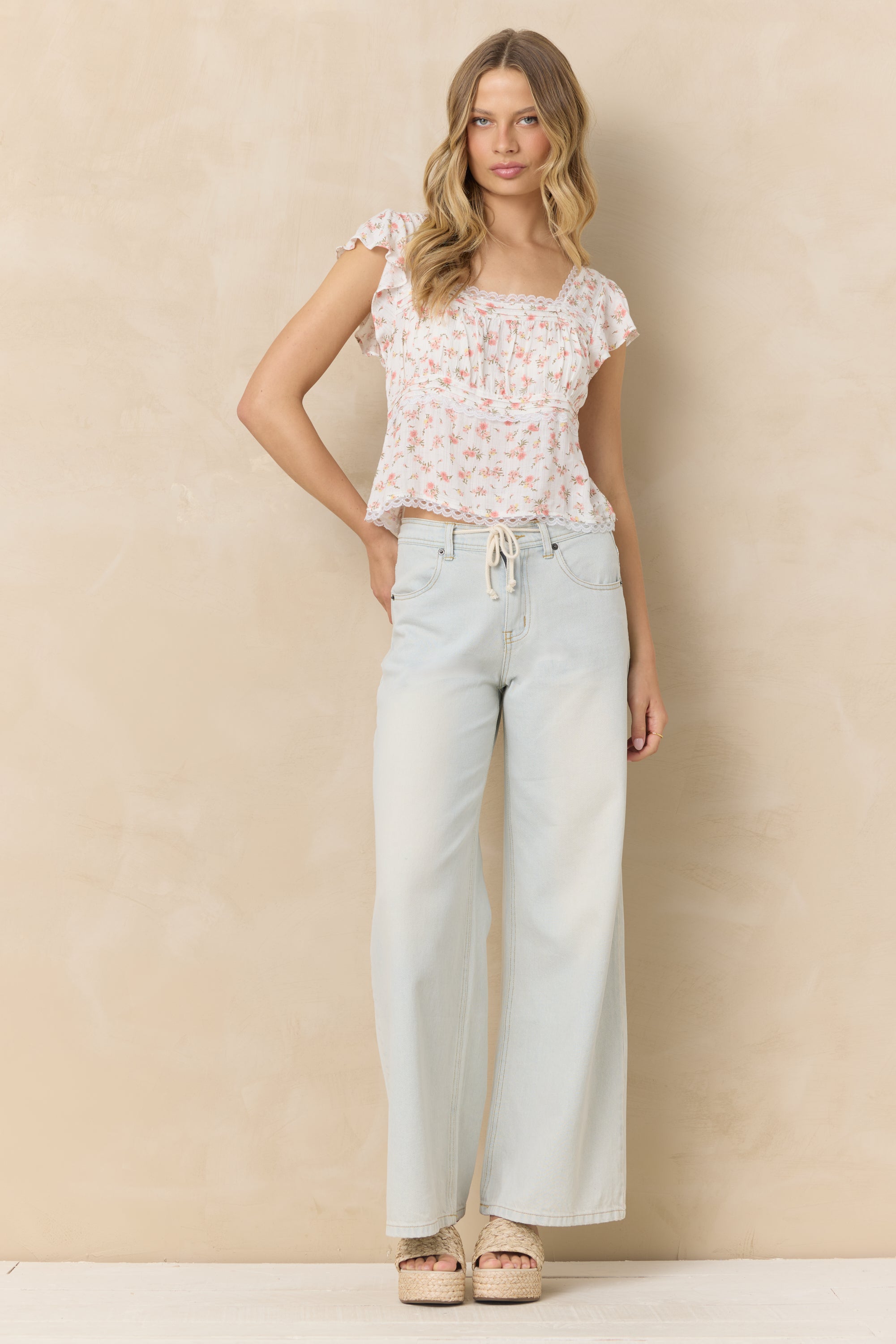 Printed Woven Top