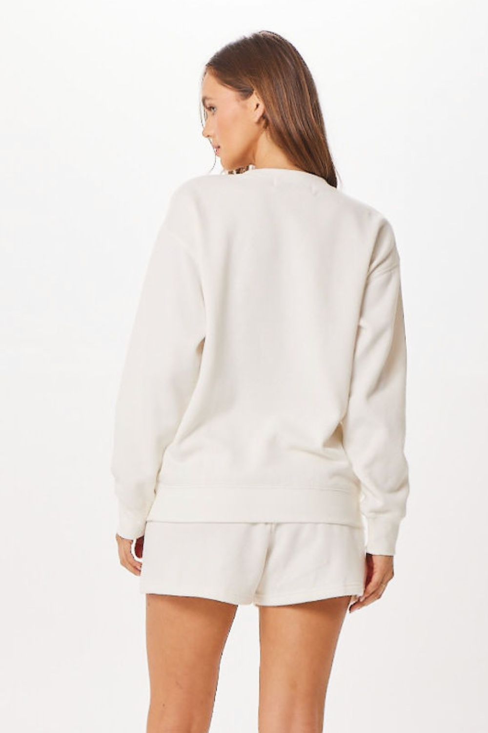 White St. Barth Jet Setter Surf Wash Crewneck