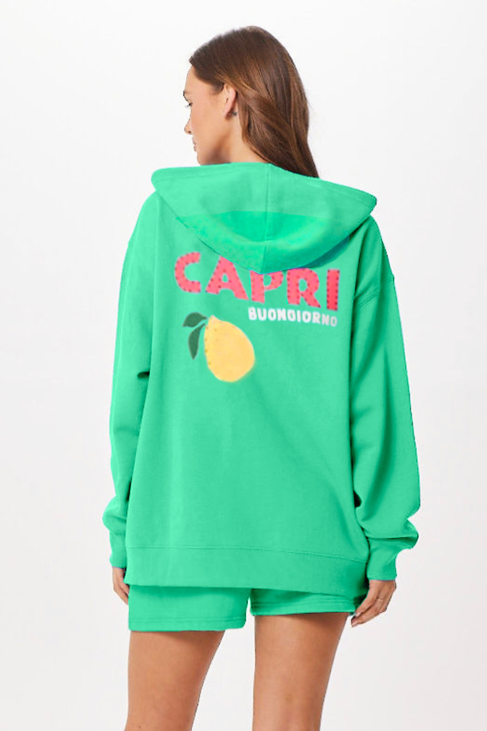 Surf Green Capri Jet Setter Surf Wash Zip Up