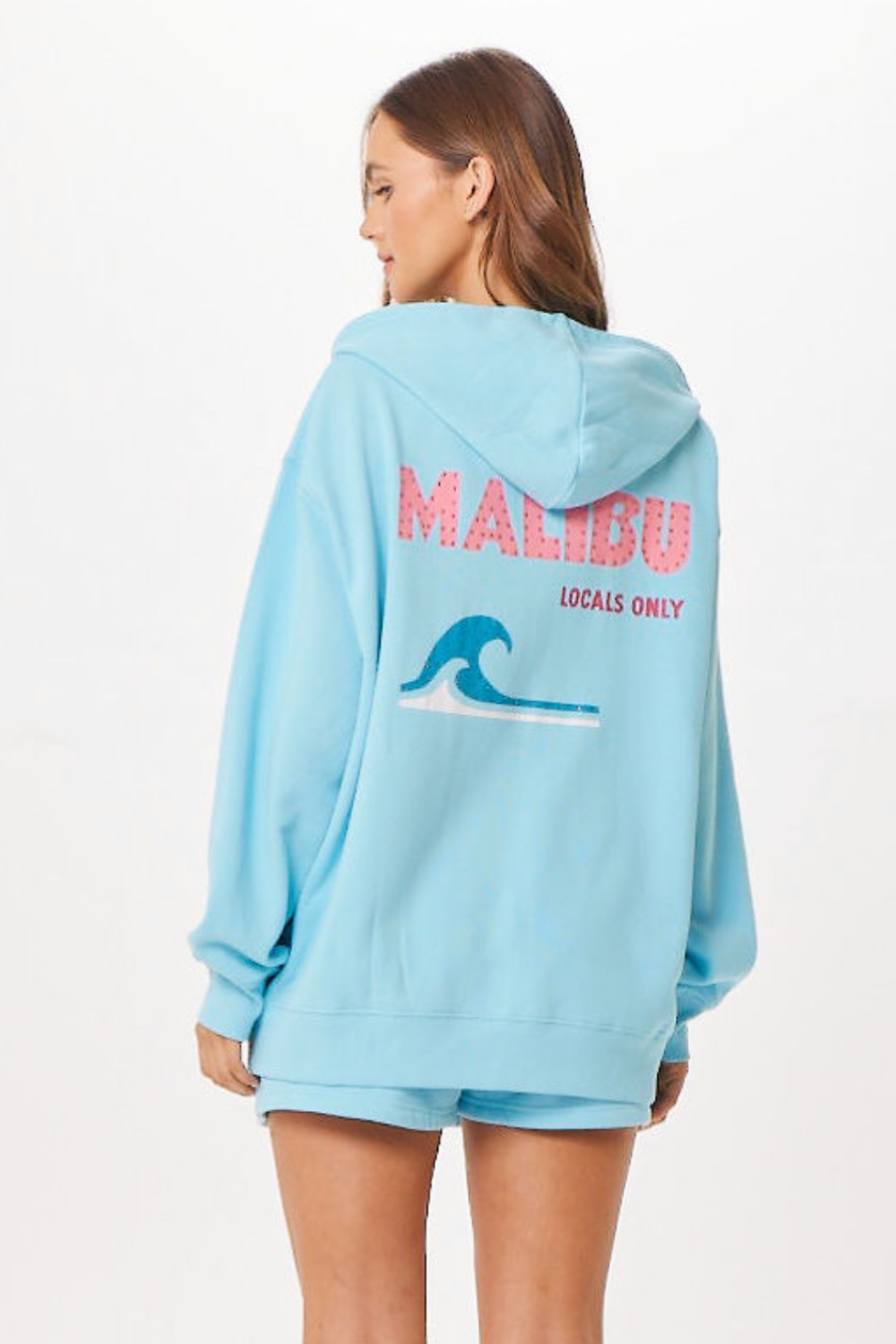 Tropical Blue Malibu Jet Setter Surf Wash Zip Up