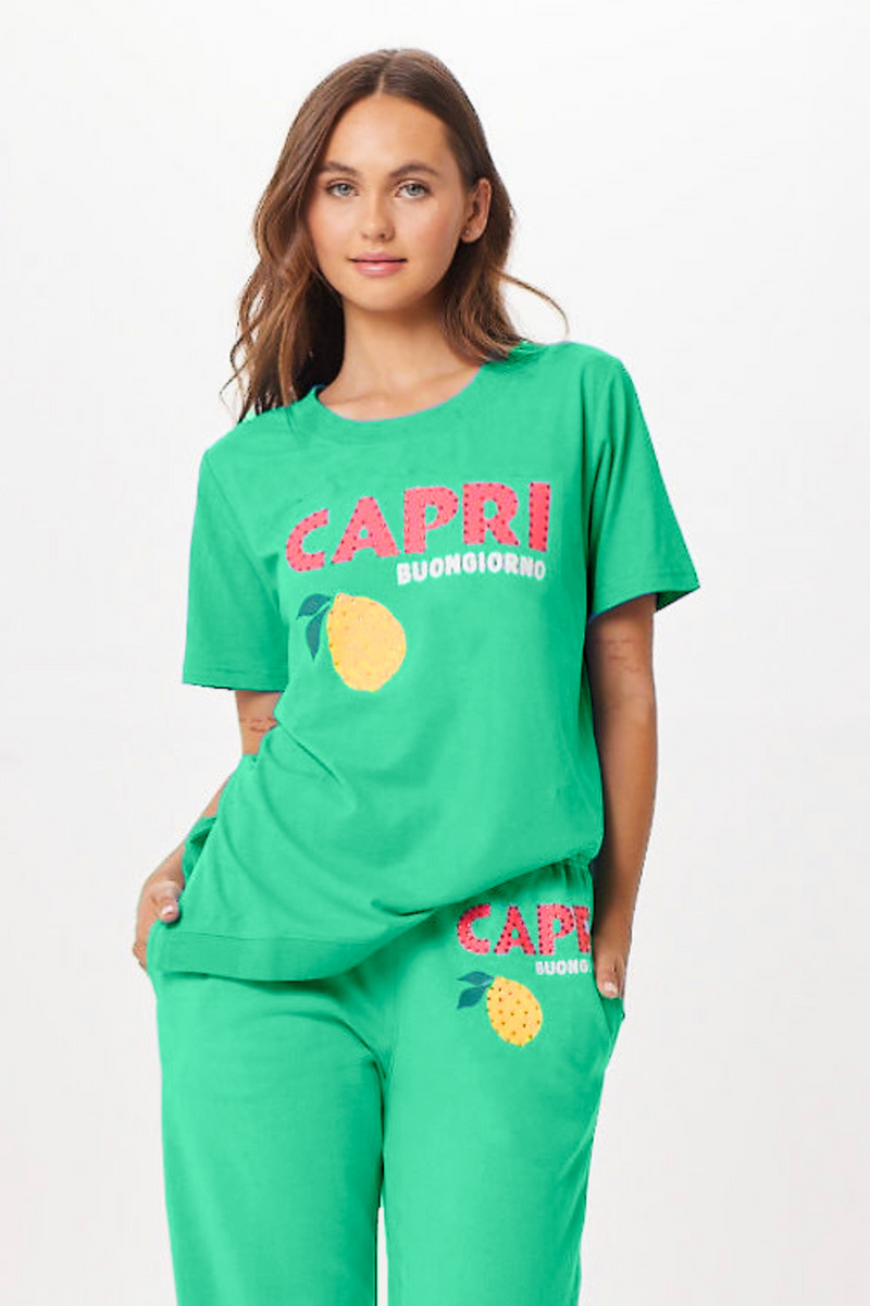Surf Green Capri Jet Setter T-Shirt