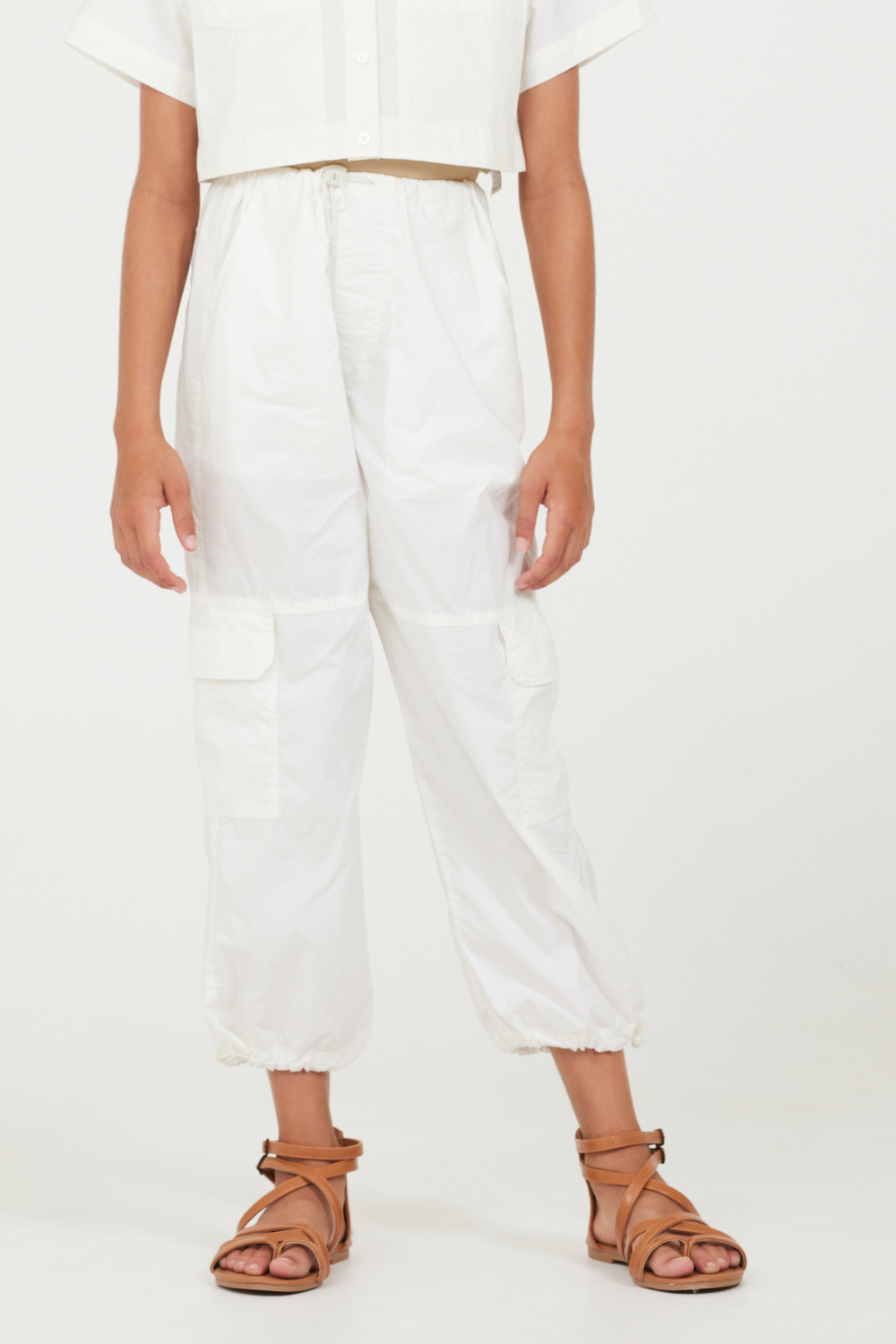 Oyster Parachute Pants