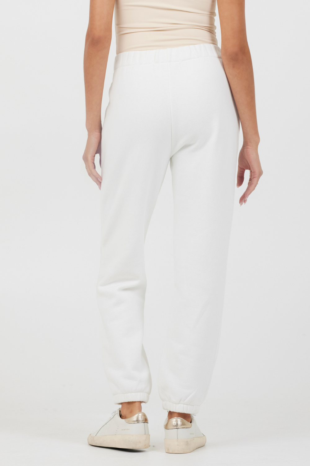 White Essentials Fleece Joggers