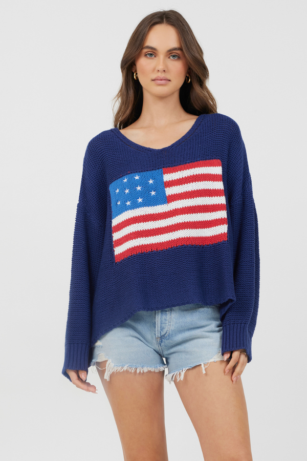Cerulean Fuzzy Tunic Sweater