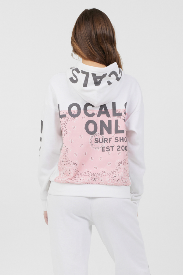 "Locals Only" Bandana Patch Hoodie
