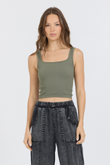 Olive Seamless Tank Top