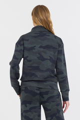 Onyx Camo Printed Cloud Fleece Quarter Zip