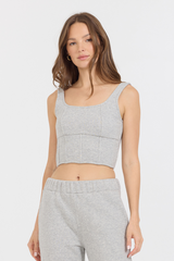 Pure Grey Fleece Corset