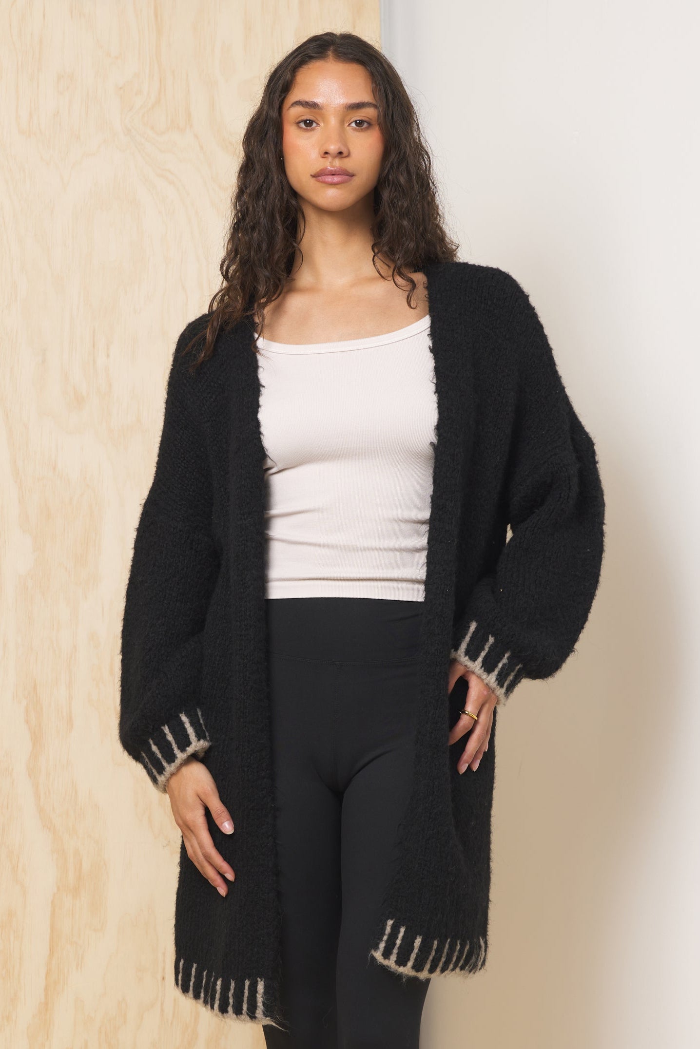 Black Long Cardigan