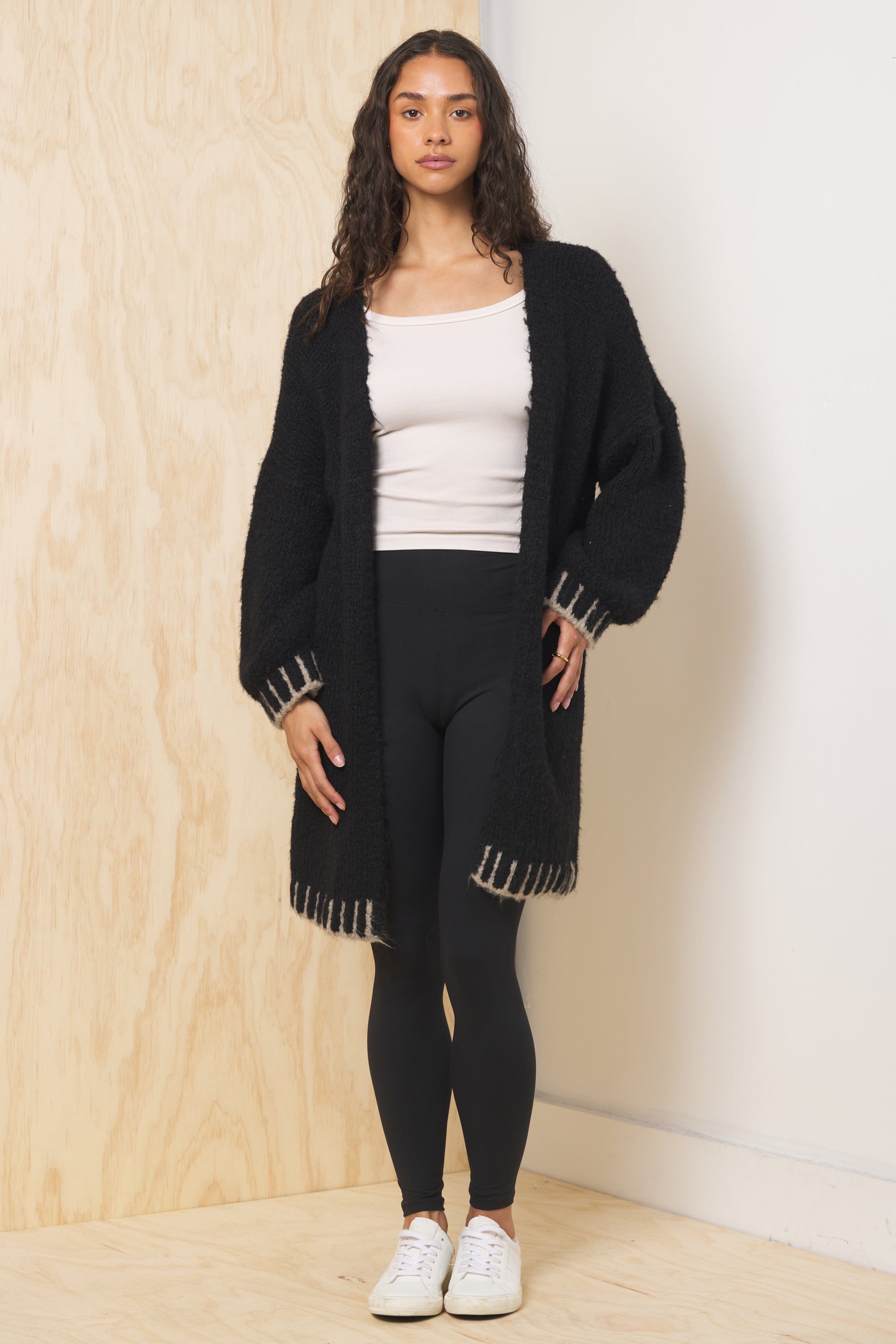Black Long Cardigan