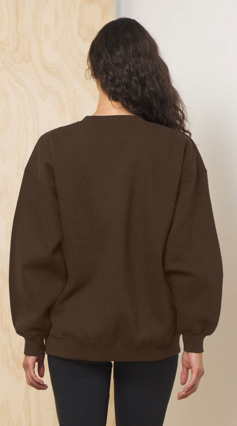 Chocolate Proweave Crewneck