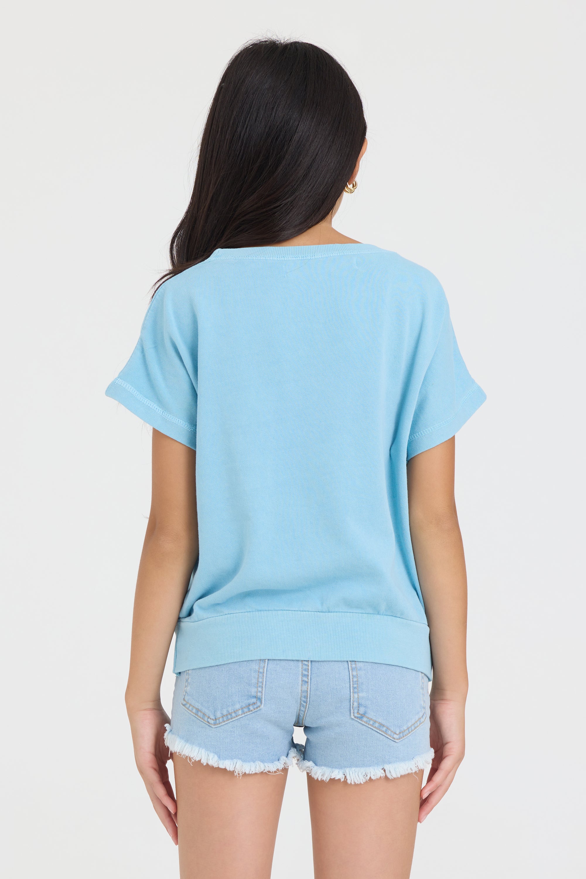 Kids Garment Dye Tee with Good Vibes Patch