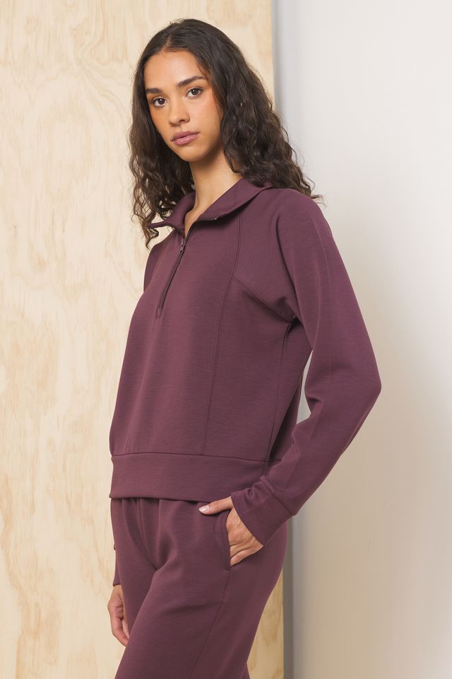 Cloud Fleece Collared Quarter Zip Up