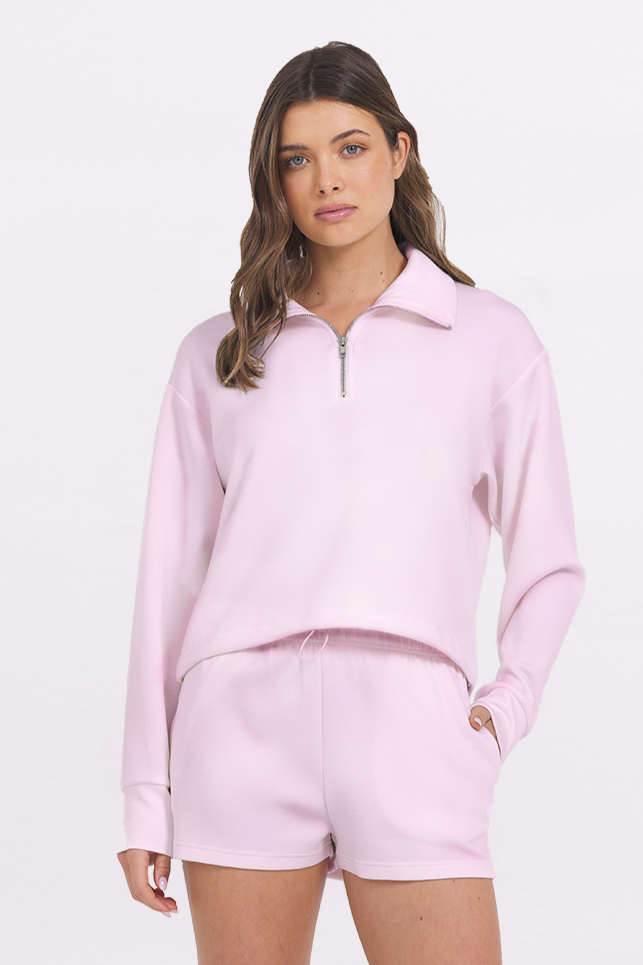 Paradise Pink Cloud Quarter Zip