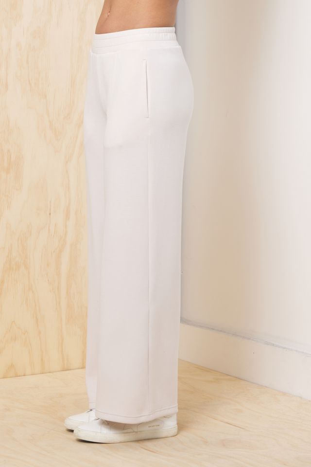 Cloud Fleece Flare Pant - Pearl