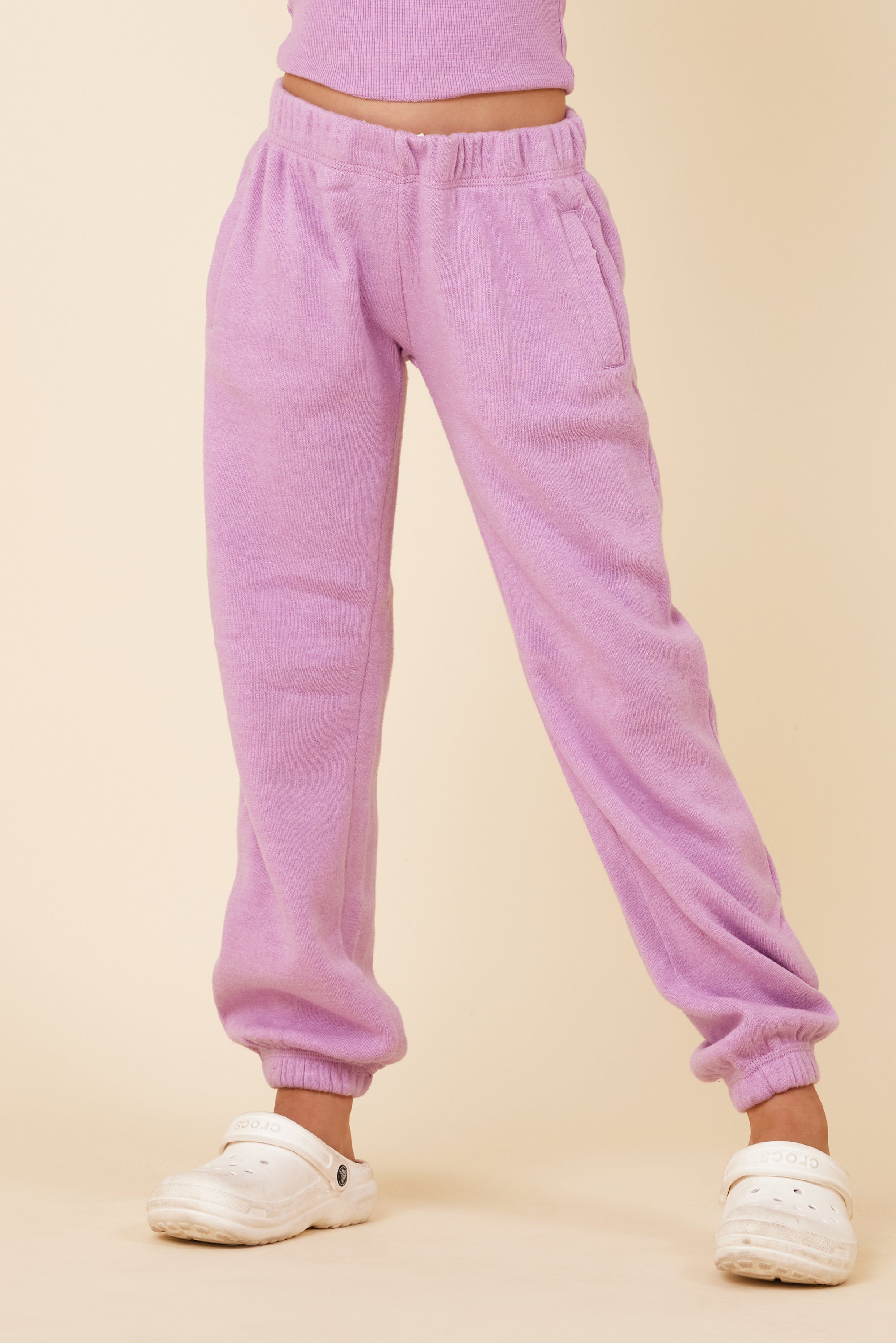 Violet Slit Pocket Jogger