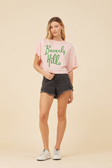 Pink Smoke Beverly Hills Printed Shirt