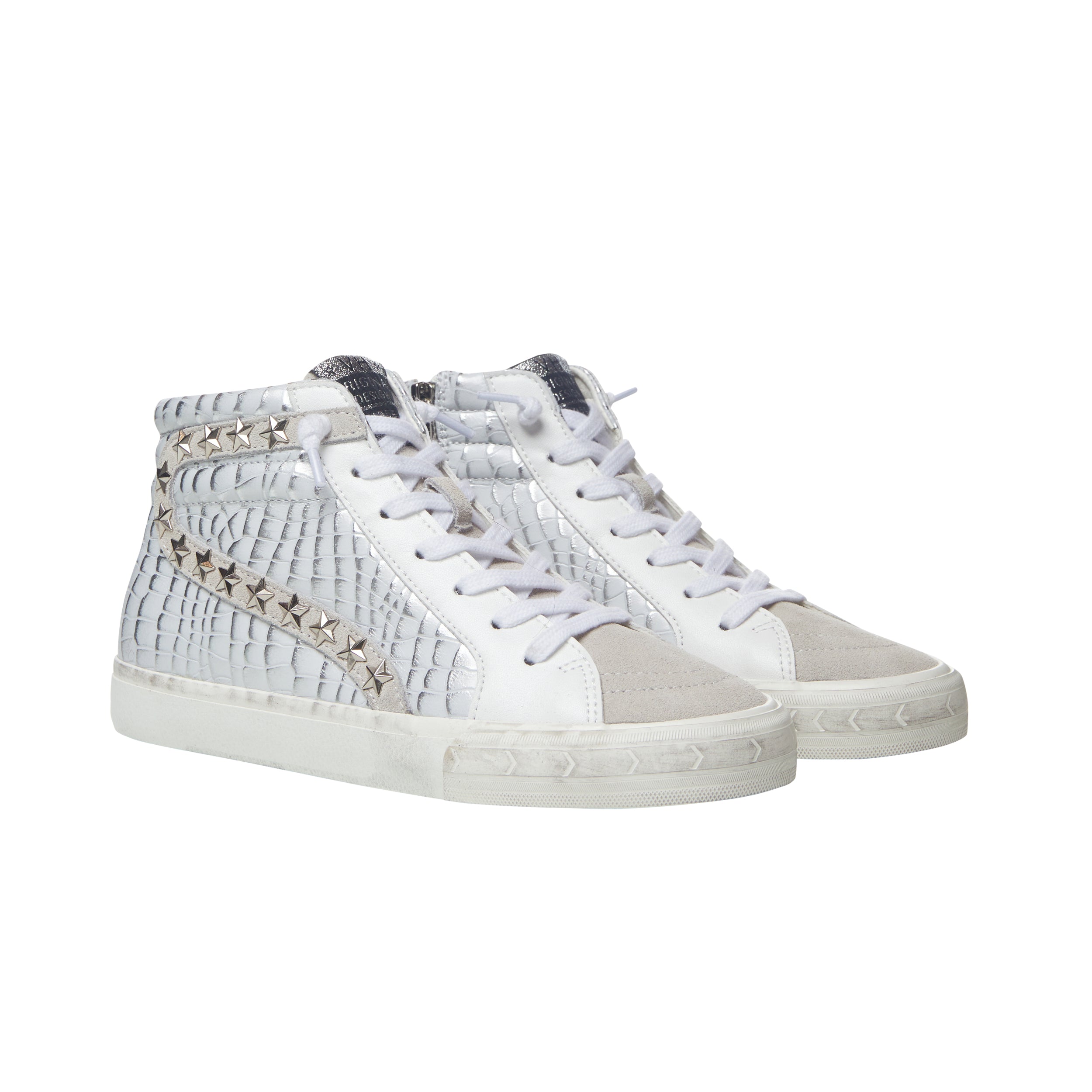 EDGE HIGH - LIGHT GREY CROCO