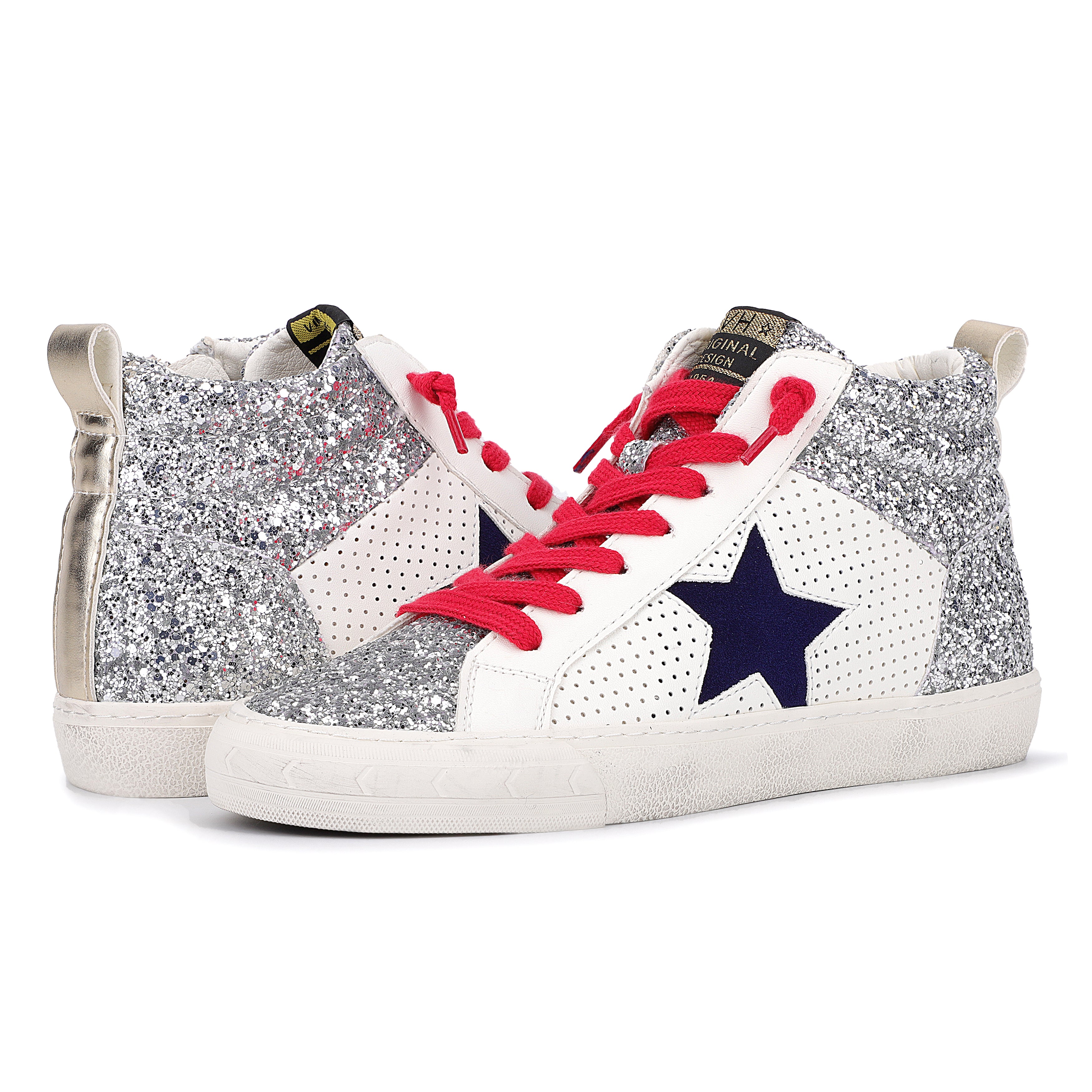 LESTER - SILVER GLITTER MULTI