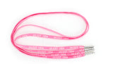 PINK WHITE SILVER TIP LACES