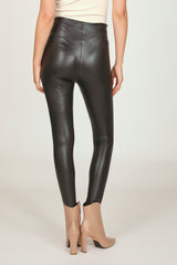 Black Faux Leather Legging