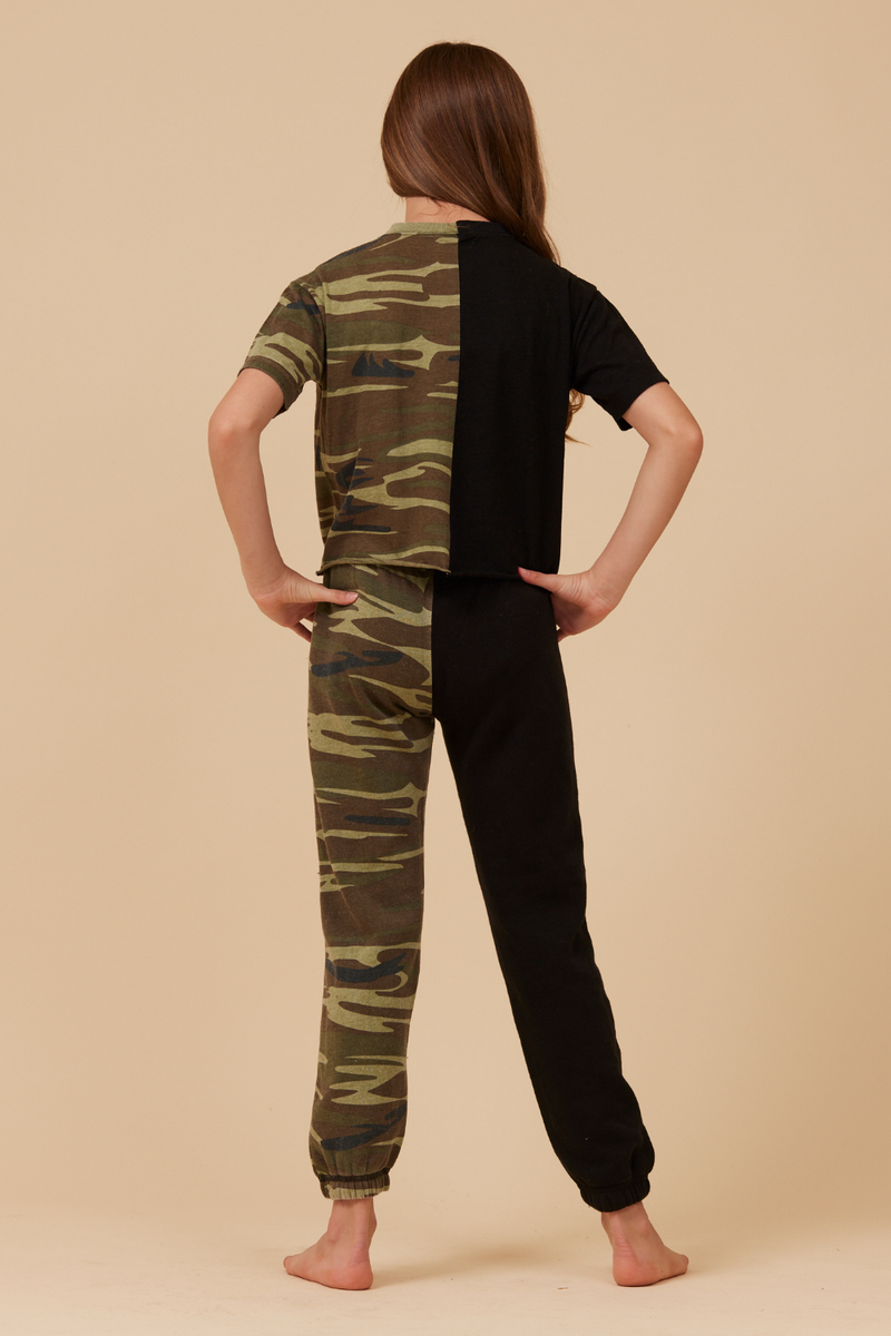 SIDE BY SIDE CAMO JOGGER