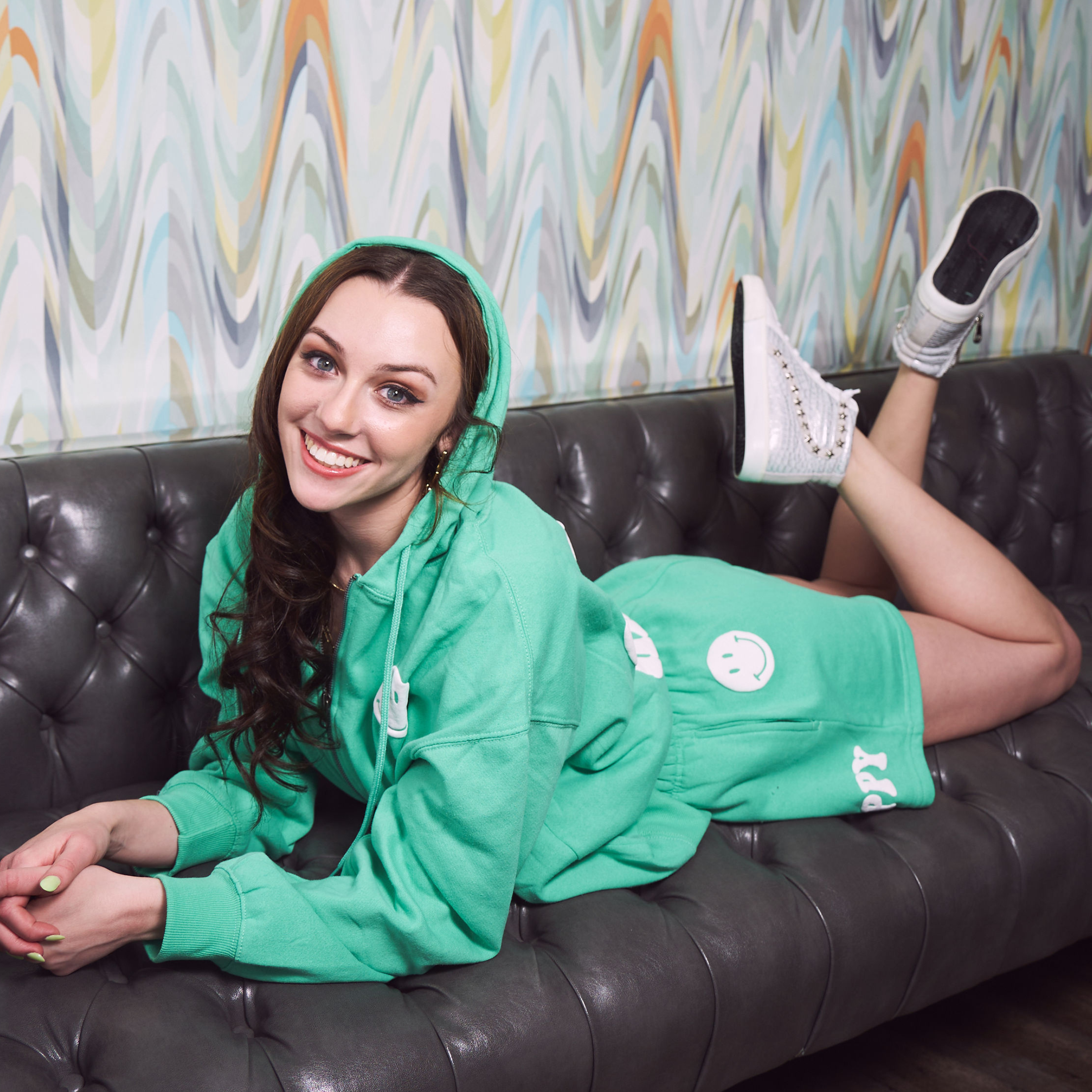 EDGE HIGH - LIGHT GREY CROCO