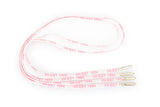 WHITE PINK GOLD TIP LACES