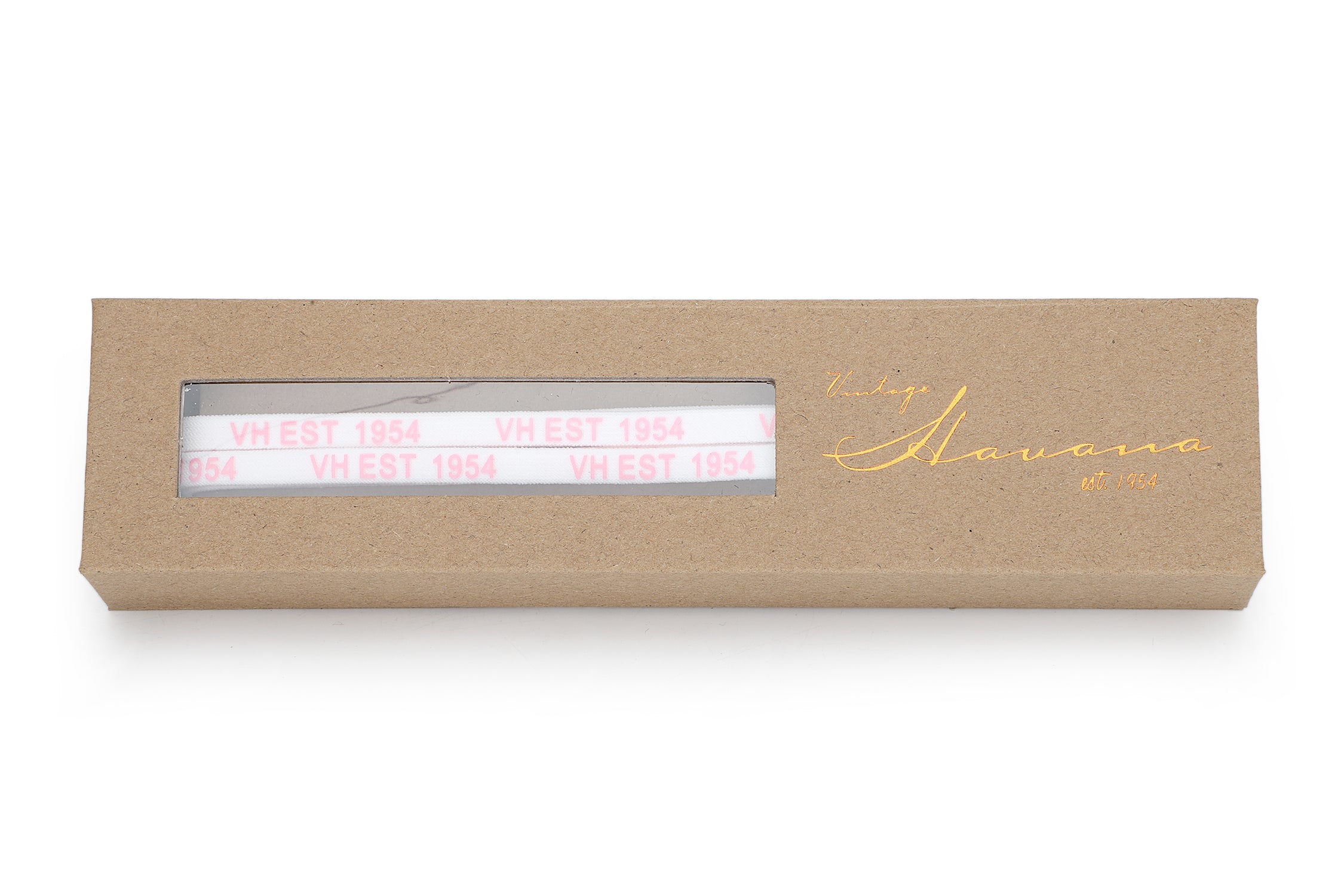 WHITE PINK GOLD TIP LACES