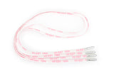 WHITE PINK SILVER TIP LACES