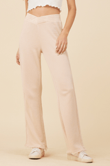Beach Sand Washed Terry Criss Cross Pant