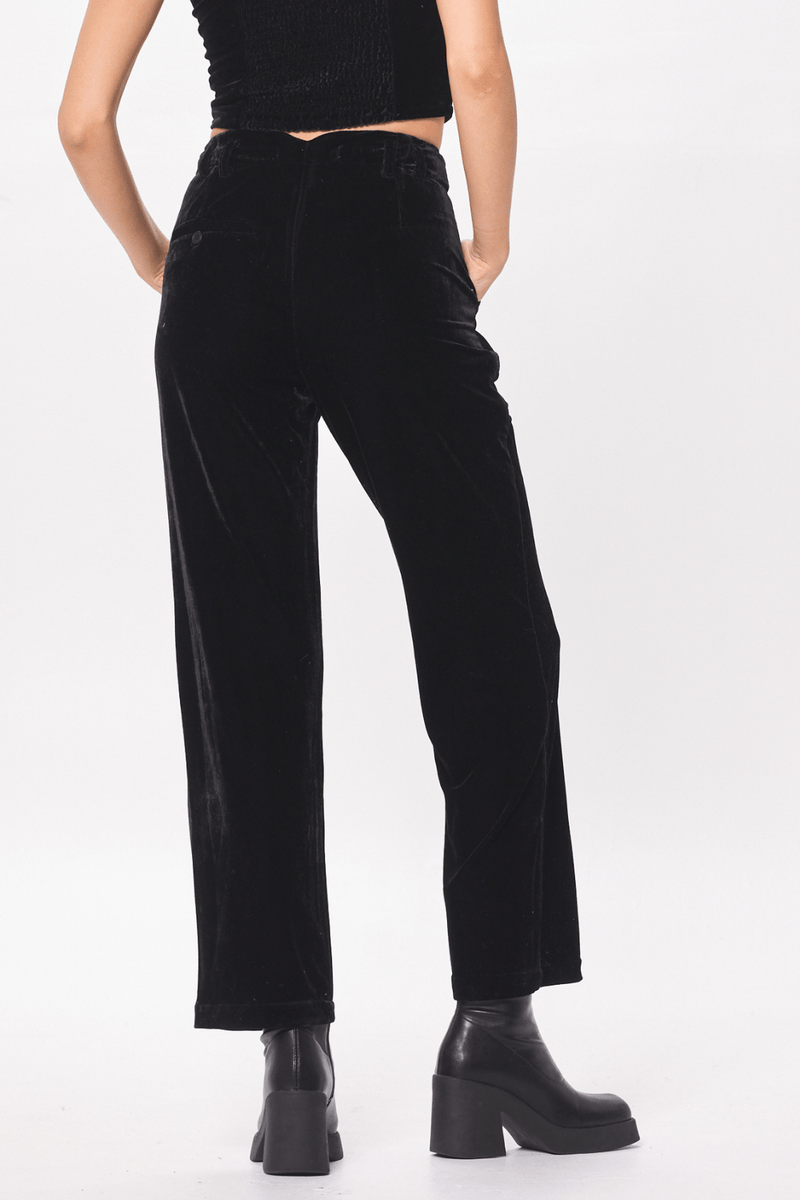 Buy Black Velvet Flared Trousers For Women by S&N by Shantnu Nikhil Online  at Aza Fashions.