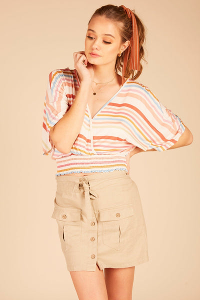 【U LAN】Mare washing cargo miniskirt Mare washing cargo miniskirt - ULAN | 60% - Asian Fashion