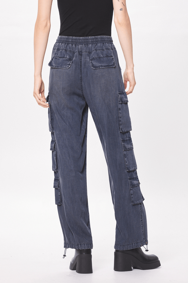 Dark Denim Tencel Cargo Pant