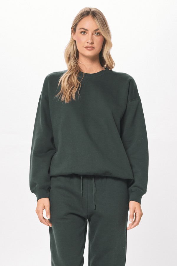 Deep Emerald Green Proweave Crewneck Sweatshirt