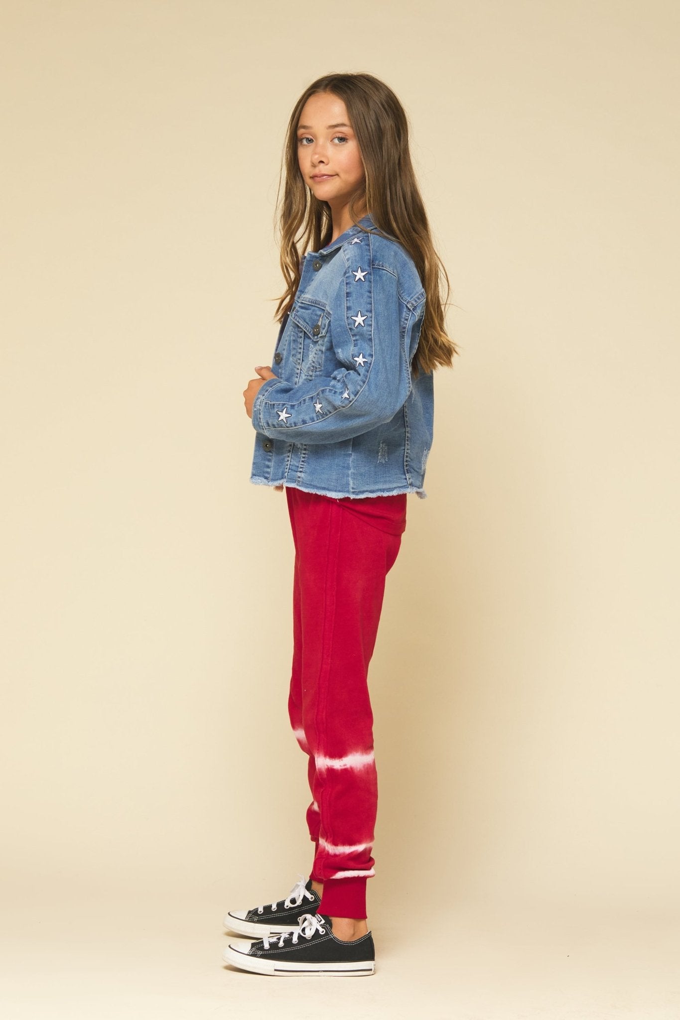 DENIM JACKET WITH STARS
