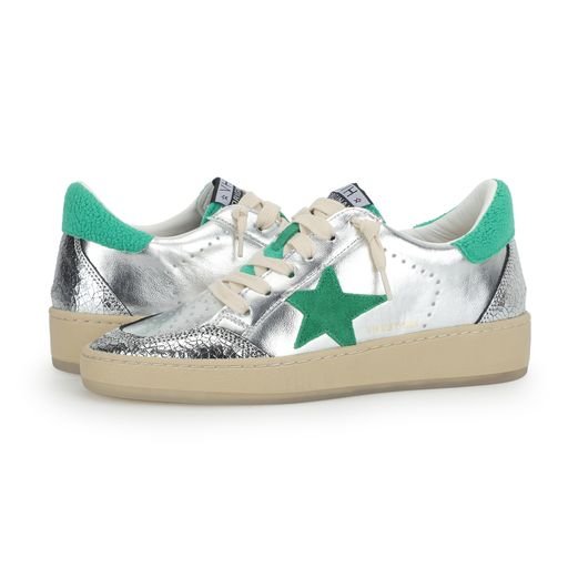 DENISSE 10 - SILVER/GREEN MULTI