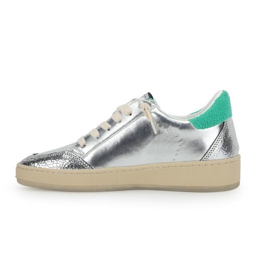 DENISSE 10 - SILVER/GREEN MULTI