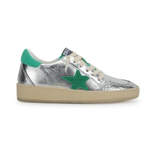 DENISSE 10 - SILVER/GREEN MULTI