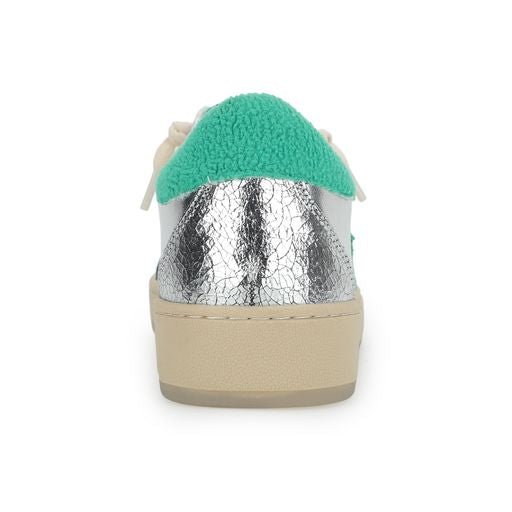 DENISSE 10 - SILVER/GREEN MULTI