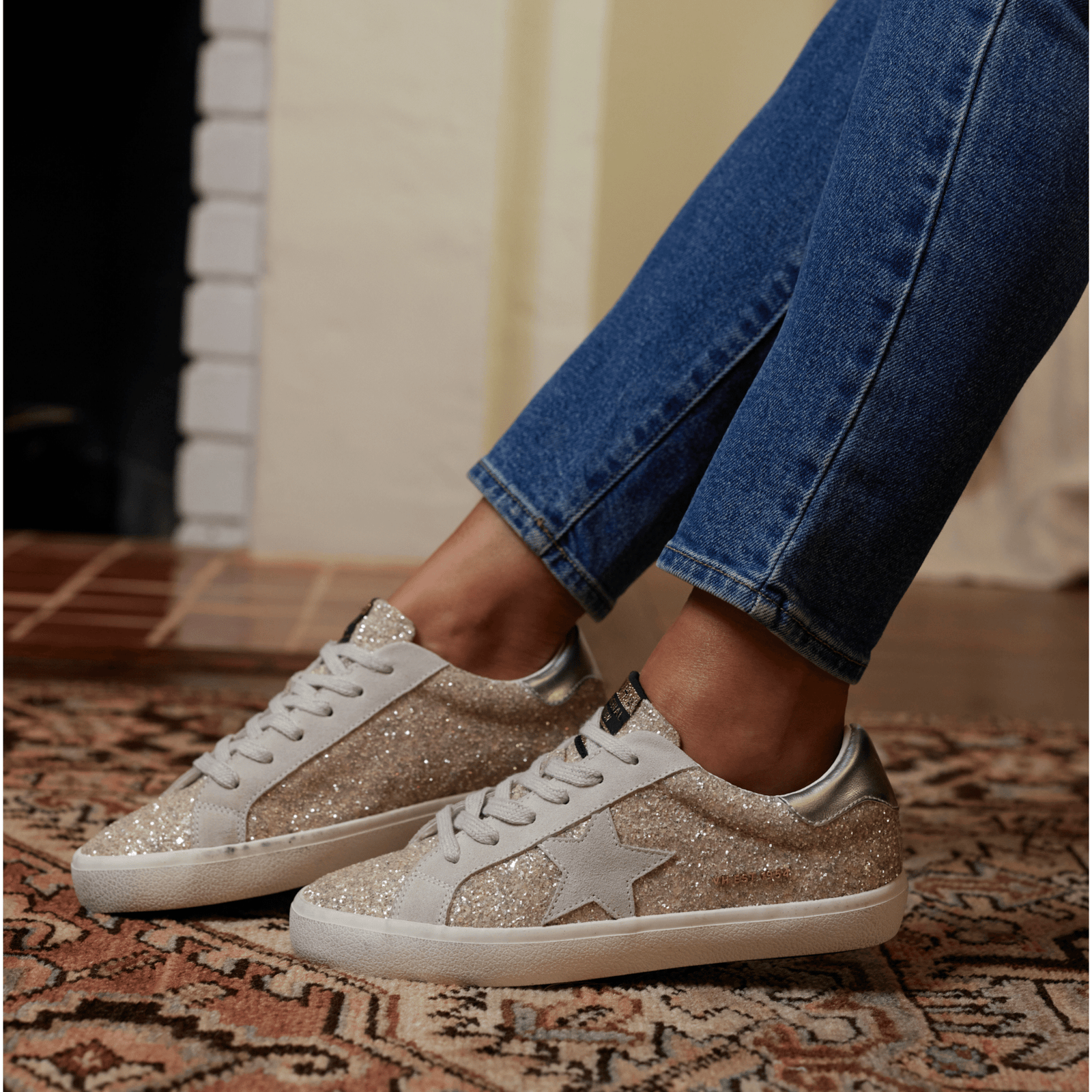 Vintage havana metallic sneakers outlet