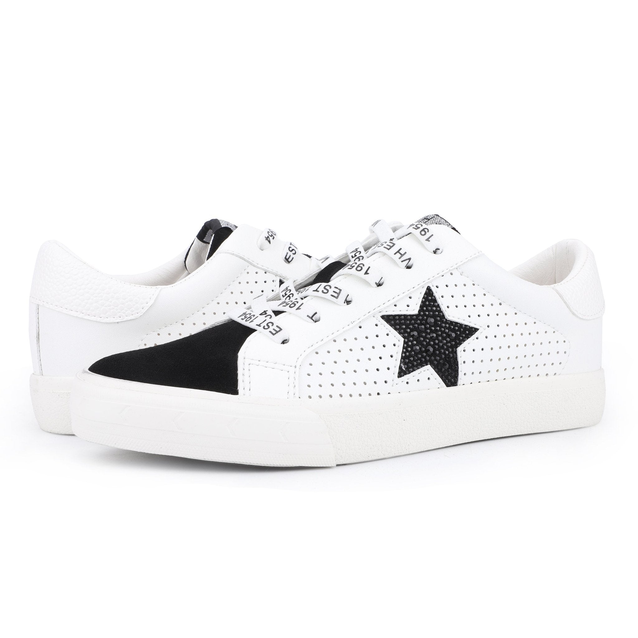Grande - White Black Rhinestones