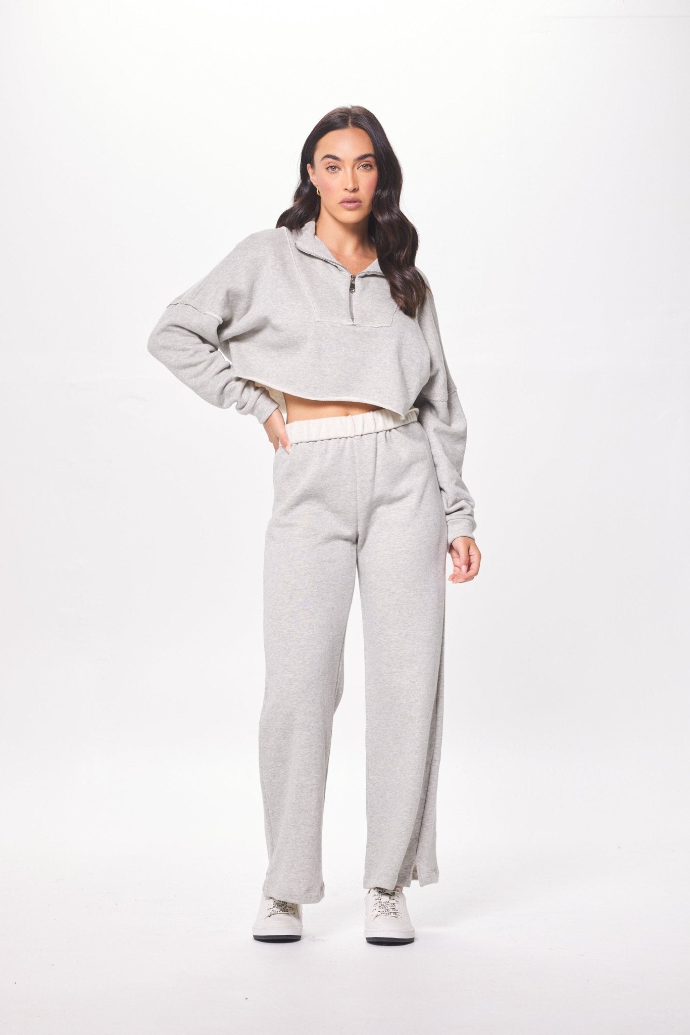 Hunter Grey Fleece Pant w/ Rollover Waistband
